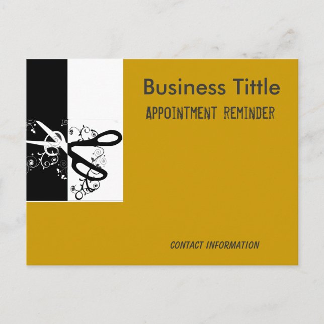 Carte Postale Coiffeuse Salons Spa Rendez-vous rappel (Devant)