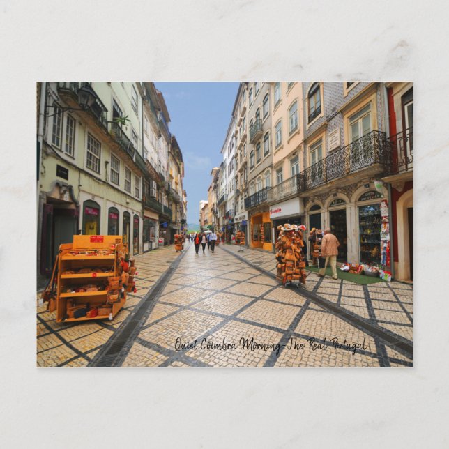 Carte Postale Coimba matin calme - Le vrai Portugal (Devant)