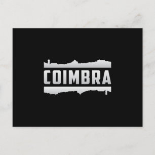 Carte Postale Coimbra Portugal City Skyline Cityscape Funny Cade