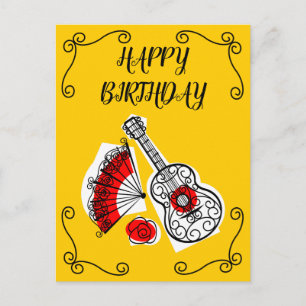 Carte Postale Coins Souvenirs espagnols Anniversaire vertical