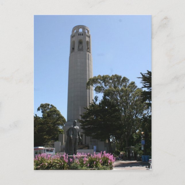 Carte Postale Coit Tower sur Telegraph Hill à San Francisco (Devant)