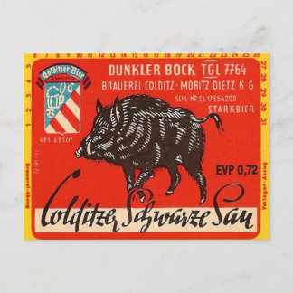 Carte Postale Colditzer Schwarze Sau
