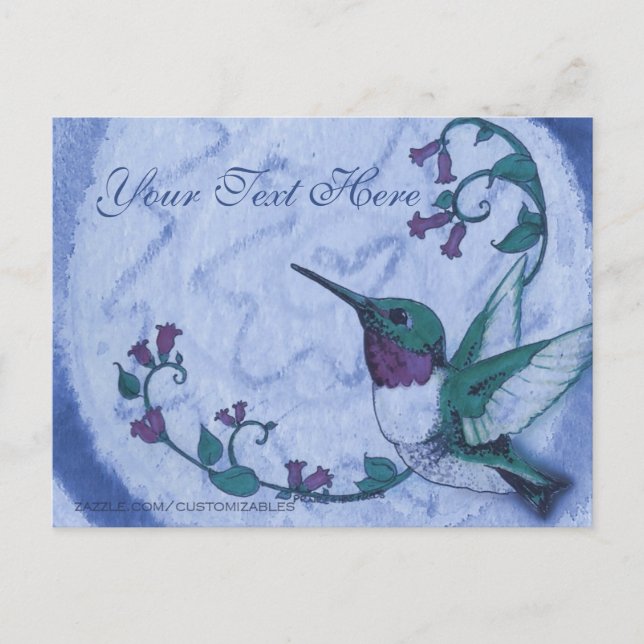 Carte postale Colibri (Devant)