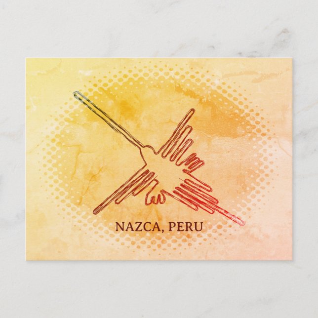 Carte Postale Colibri Nazca Geoglyph, Pérou (Devant)
