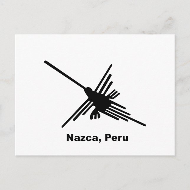 Carte Postale Colibri Nazca, Pérou (Devant)