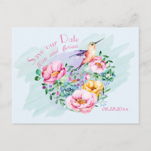 Carte Postale Colibri Sauvez Notre Date