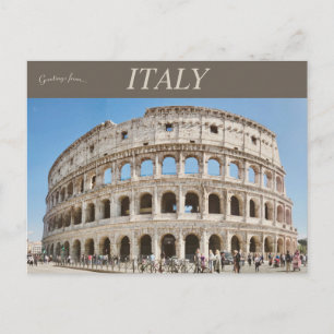 Carte Postale Colisée ou Amphithéâtre Flavien à Rome Italie
