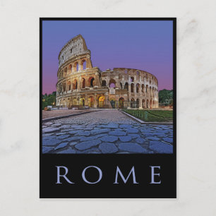 Carte Postale Colisée, Rome,