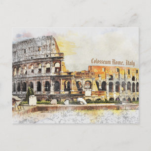 Carte Postale Colisée Rome, Italie