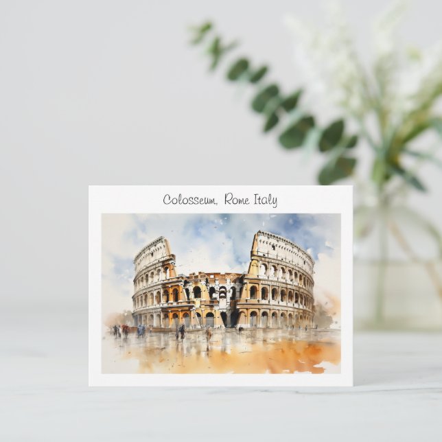 Carte Postale Colisée - Rome Italie (Debout devant)