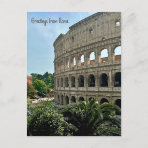 Carte Postale Colisée, Rome, Italie Design