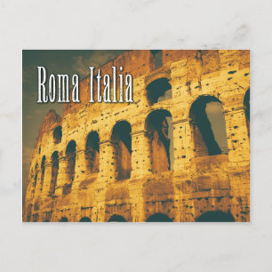 Carte Postale Colisée vintage roma italia