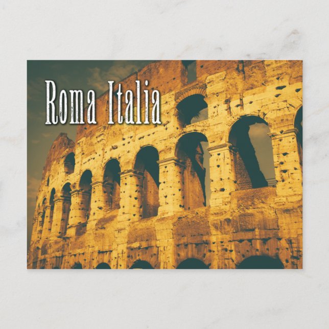 Carte Postale Colisée vintage roma italia (Devant)