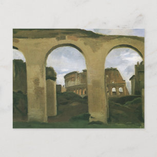 Carte Postale Colisée vu à travers les arcades à Rome, Italie