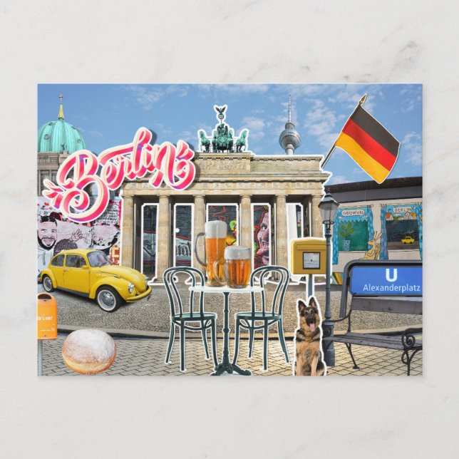 Carte Postale Collage (Devant)
