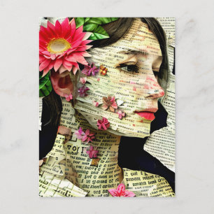 Carte Postale Collage artistique de Pretty Woman  