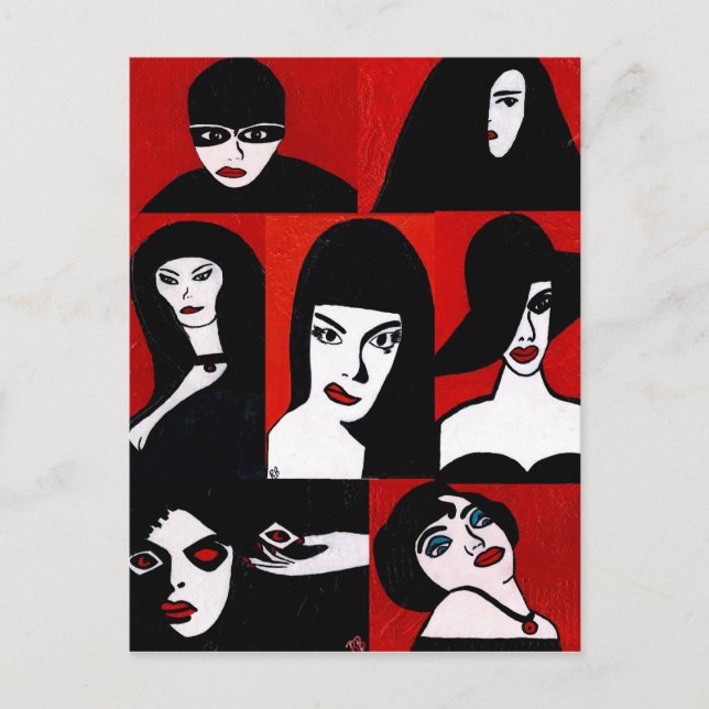Carte Postale Collage BWR (Devant)