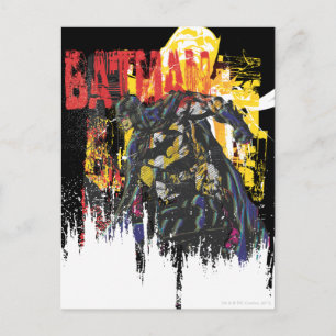 Carte Postale Collage d'art de la ligne Batman