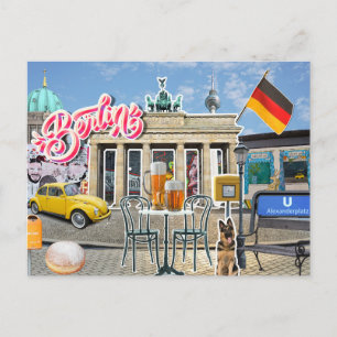 Carte Postale Collage de Berlin