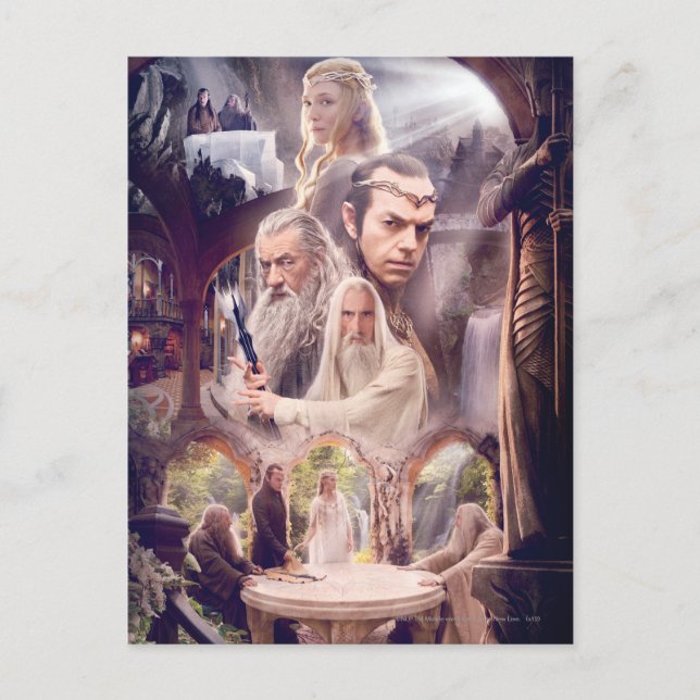 Carte Postale Collage de caractères Rivendell (Devant)