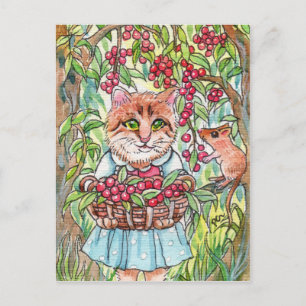 Carte Postale Collage de cerises