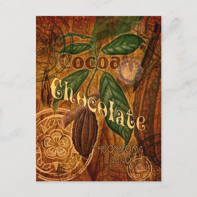 Carte Postale Collage de chocolat (Devant)