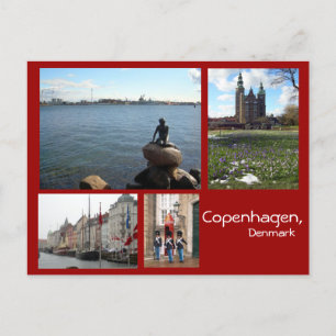 Carte Postale Collage de Copenhague
