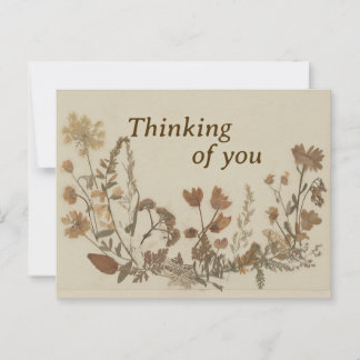 Carte Postale Collage de fleurs anciennes