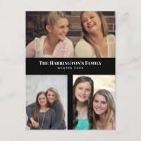 Collage de photos de famille en 3 sections avec ca