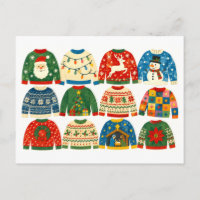 Collage de pulls de Noël laids