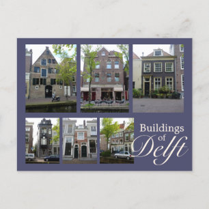 Carte Postale Collage des bâtiments Delft