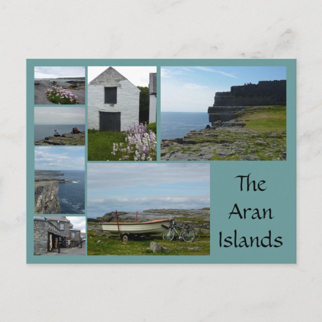 Carte Postale Collage des îles Aran (Devant)