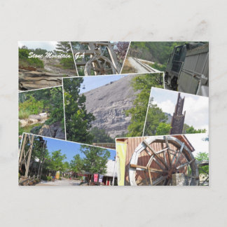 Carte Postale Collage en pierre de montagne, montagne en pierre,