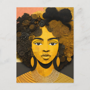 Carte Postale Collage féminin afro-américain