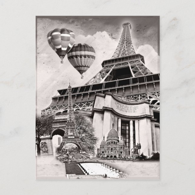 Carte Postale Collage français v1 (Devant)