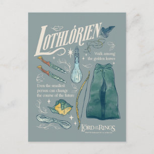 Carte Postale Collage graphique aquarelle LOTHLORIEN™