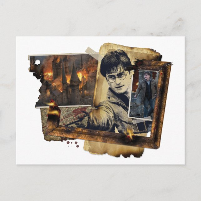 Carte Postale Collage Harry Potter (Devant)