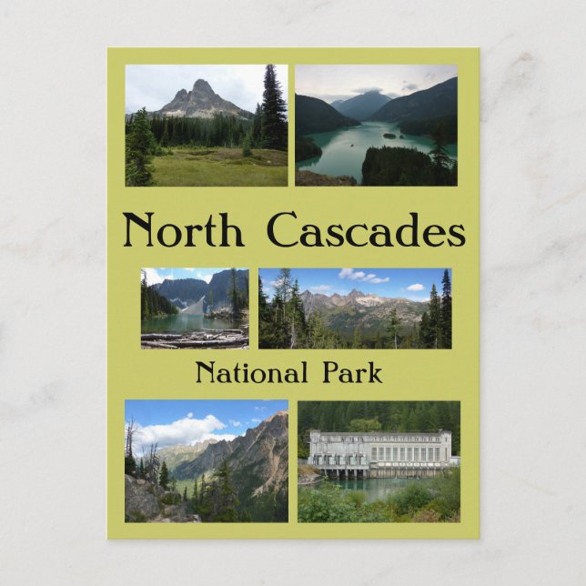 Carte Postale Collage North Cascades 1 (Devant)