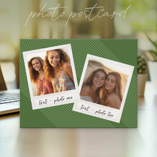 Carte Postale Collage photo Instagram avec bandes en arche