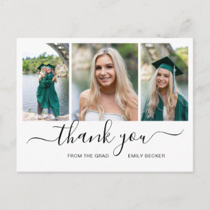 Carte Postale Collage photo moderne Elégant Graduation