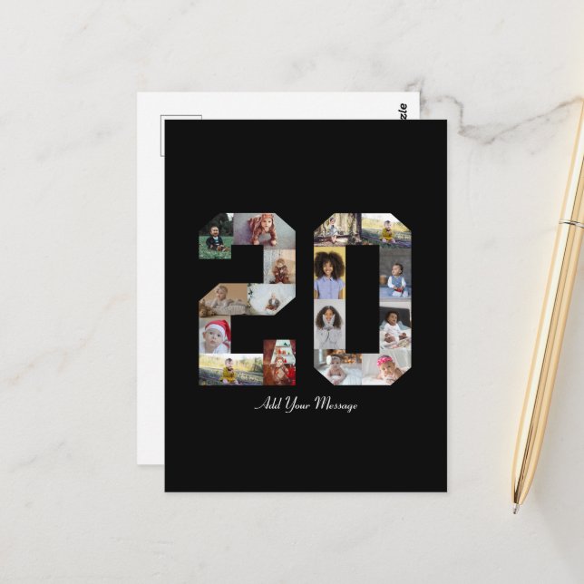 Carte Postale Collage photo numéro 20 (Devant/Arrière en situation)