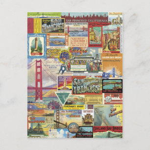 Carte Postale Collage San Francisco