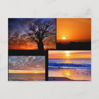 Carte postale Collage Sunset