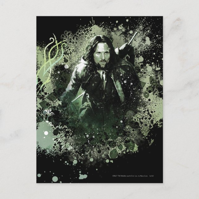 Carte Postale Collage vectoriel Greenish Aragorn (Devant)