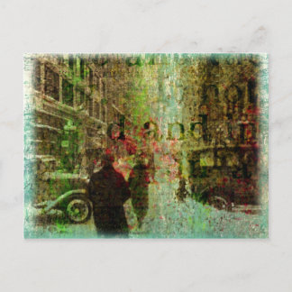 Carte Postale Collage vintage Kansas City Grunge