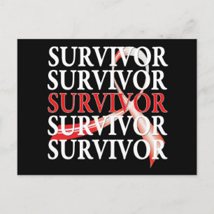Carte Postale Collecte Whimsical Survivant Cancer oral
