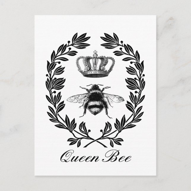Carte Postale Collection d'abeilles de la Reine par The Precious (Devant)