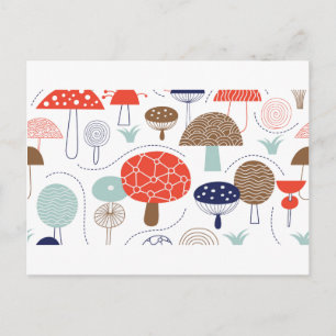 Carte Postale Collection de champignons Emma Janeway