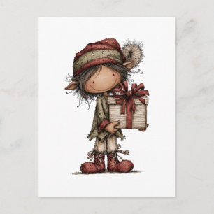 Carte Postale Collection de Cliparts de Noël Ours en peluche