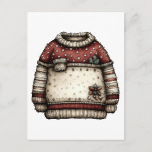 Carte Postale Collection de Cliparts de Noël Ours en peluche